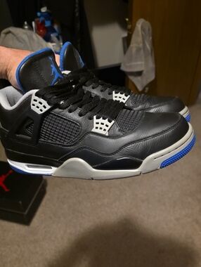 Jordan Black and Blue Sneakers